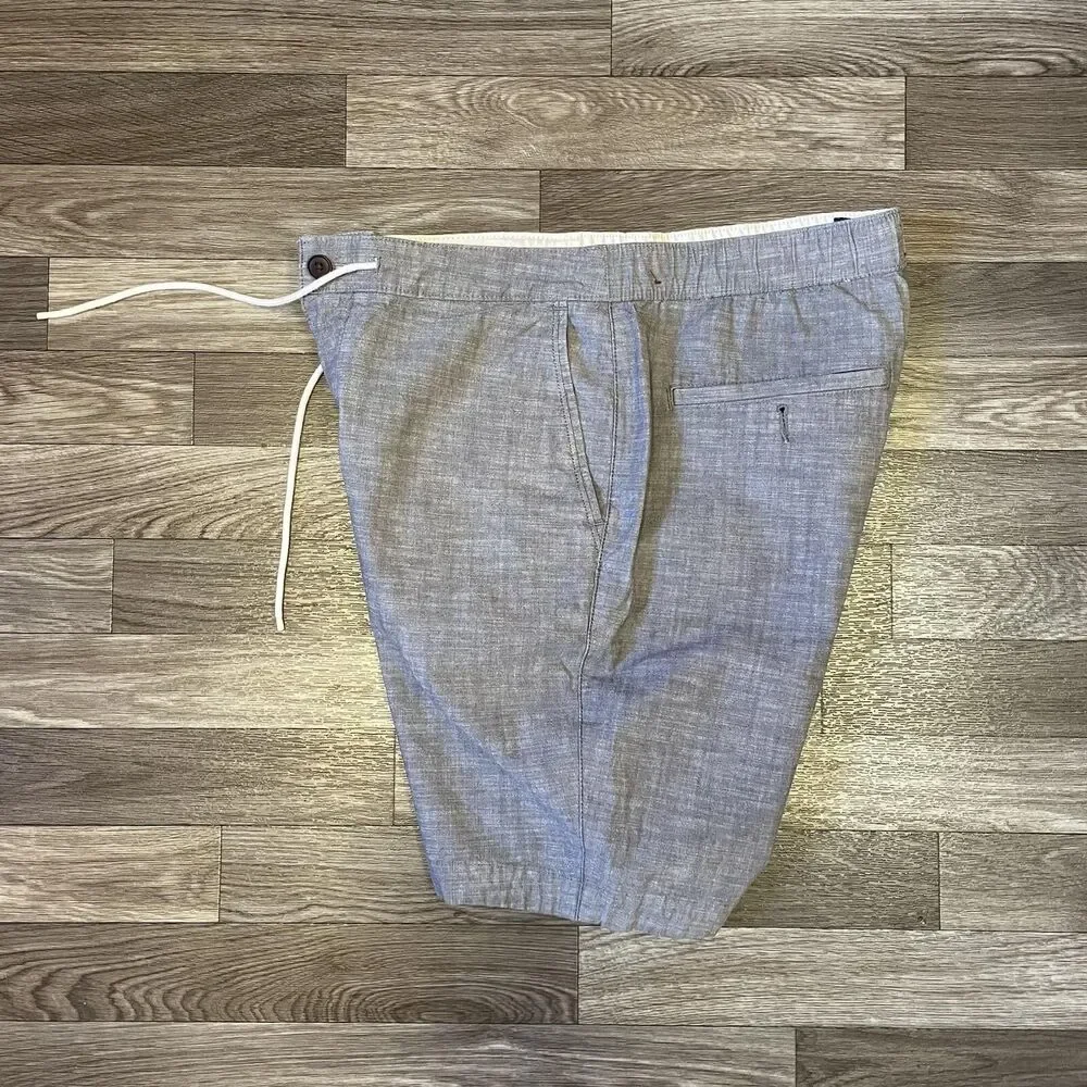 Vintage Abercrombie & Fitch Board Shorts Men’s Medium Solid Gray Drawstring